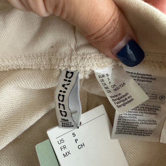 2/$24 NWT Divided Cinched Midi Skirt Ivory Small #A0520 TRB3 - Picture 5 of 8